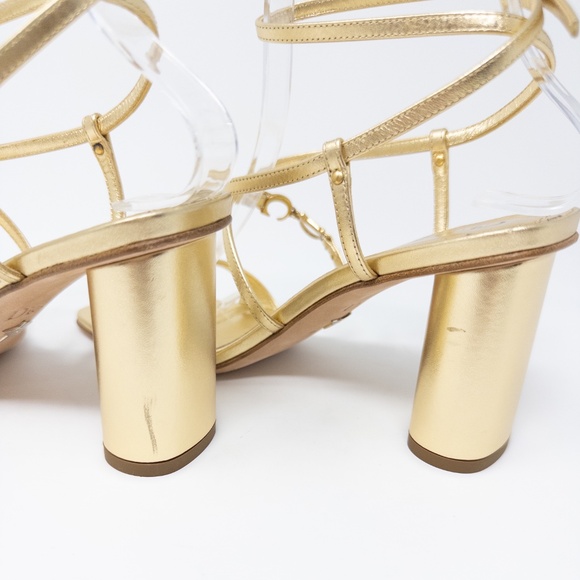 Christian Dior C’est Dior Heeled Sandal Gold Shoes Womens Size 36 EU 6 US - Picture 5 of 7